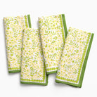 Wild Primrose Yellow & Green Napkin | Set of 4 - Pomegranate