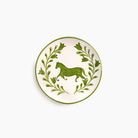 Green Horse Appetizer Plate | Set of 4 - Pomegranate