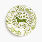 Green Horse Dinner Plate | Set of 2 - Pomegranate