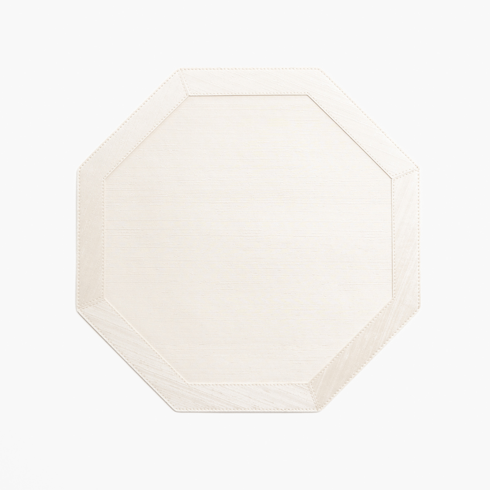 Ivory Octagonal Placemat | Set of 4