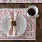 India Hicks Home Full Deck Coral Placemat | Set of 4 - Pomegranate