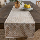 India Hicks Home Full Deck Dark Sand Table Runner - Pomegranate