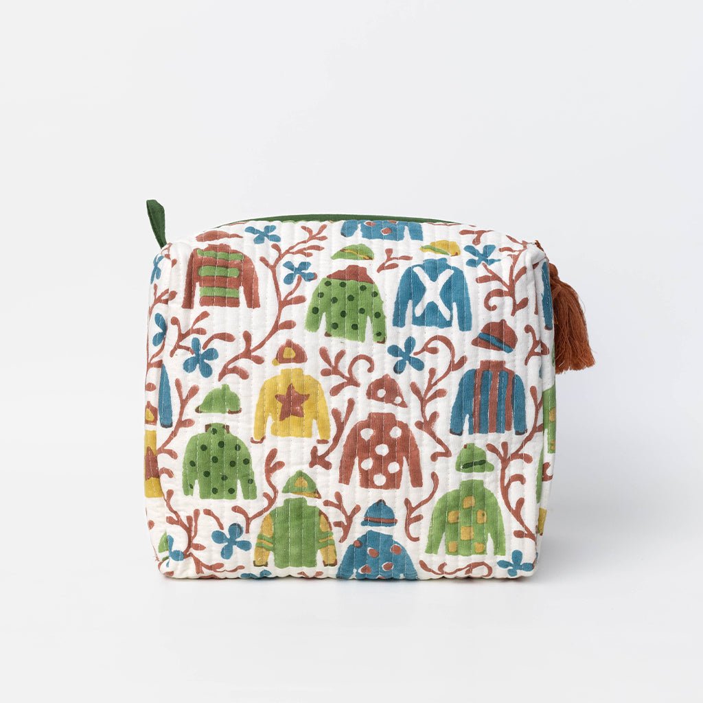 Jockey & Vine Large Cosmetic Bag - Pomegranate