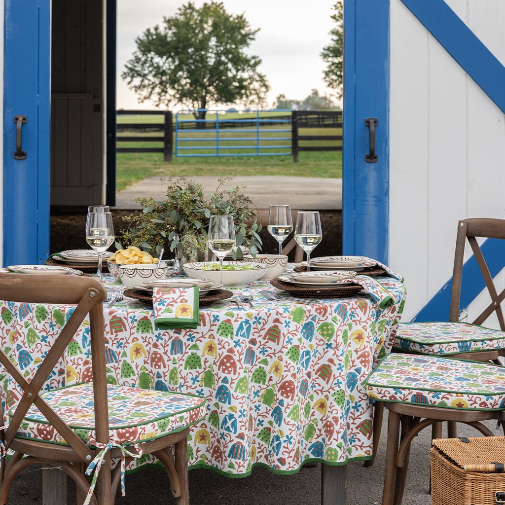 Jockey & Vine Tablecloth - Pomegranate