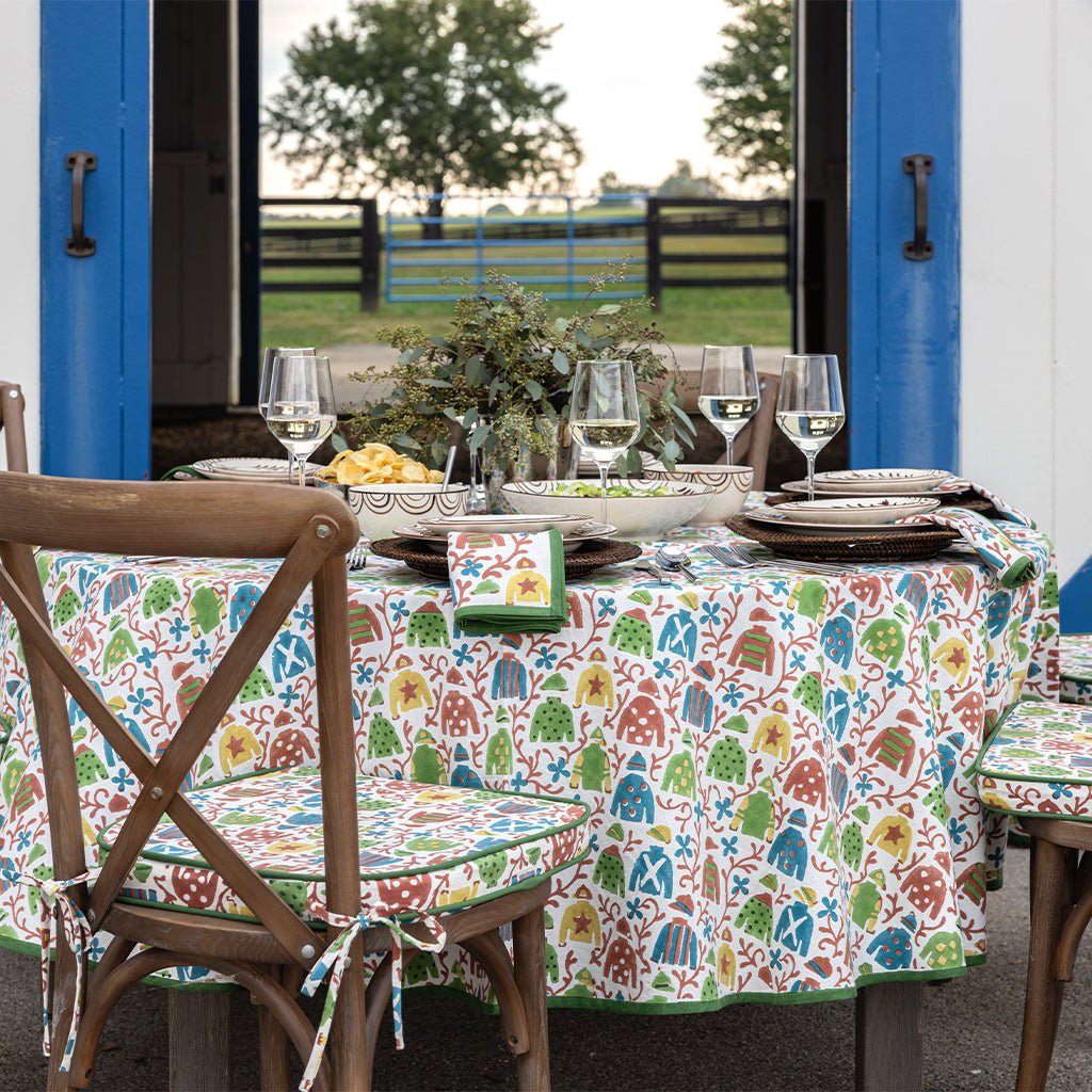 Jockey & Vine Tablecloth - Pomegranate
