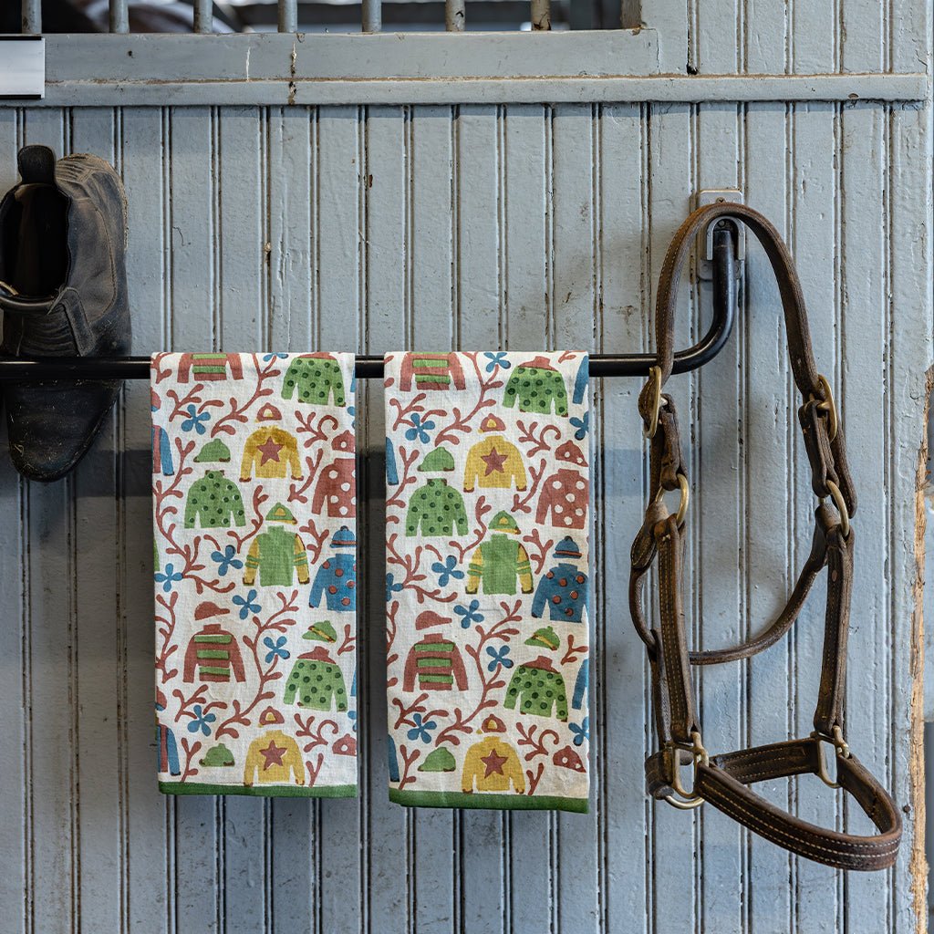 Jockey & Vine Tea Towels - Pomegranate