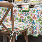 Jockey & Vine Seat Cushion | Set of 2 - Pomegranate