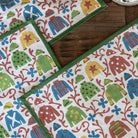 Jockey & Vine Placemat | Set of 4 - Pomegranate
