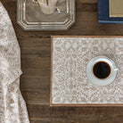 India Hicks Home King's Lace Dark Sand Placemat | Set of 4 - Pomegranate