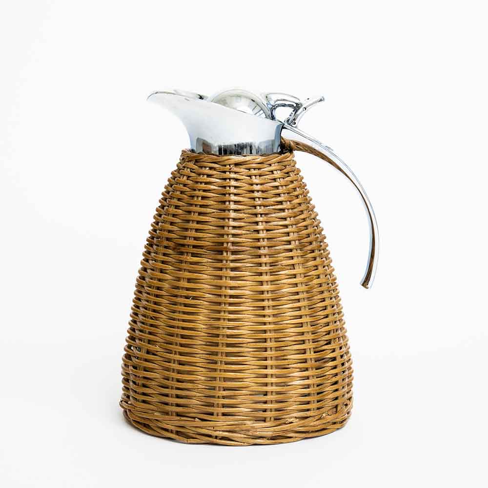 Woven Rattan Thermos with Stainless Steel - Pomegranate Inc.