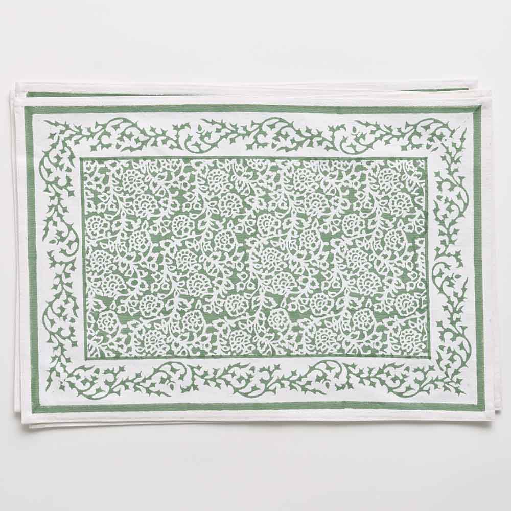 Tapestry Green Placemat | Set of 4