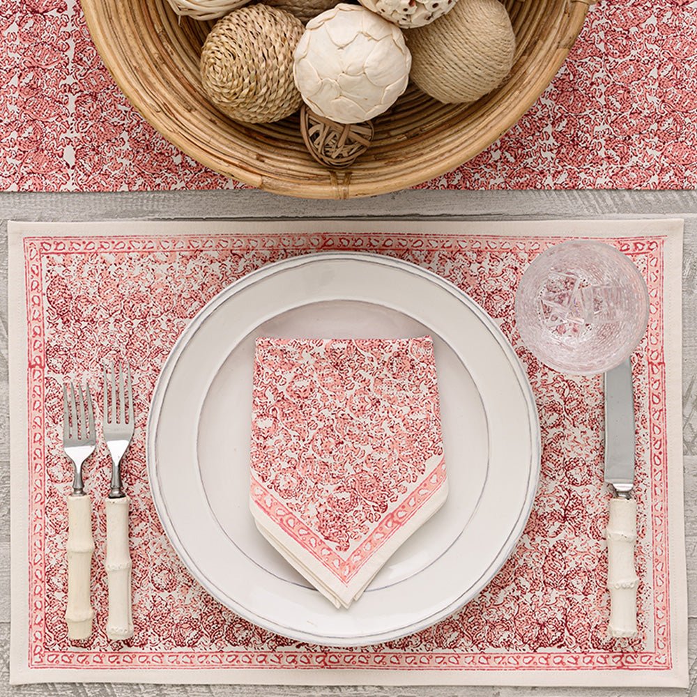 India Hicks Home Seashell Blush Placemat | Set of 4
