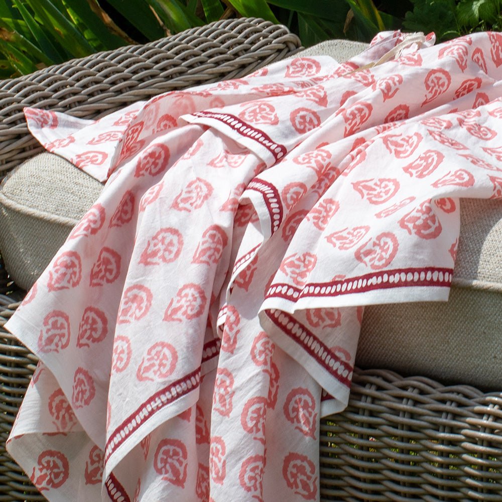 India Hicks Home Carnation Blush Tablecloth