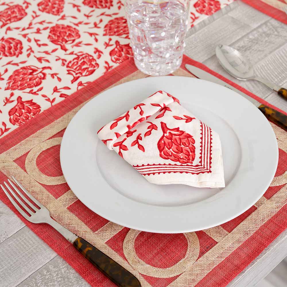Greek Key Red Placemat Greek Key Red Placemat