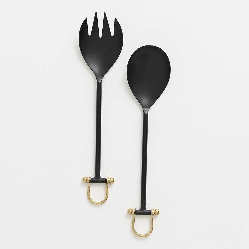 Black Stirrup Serving Set