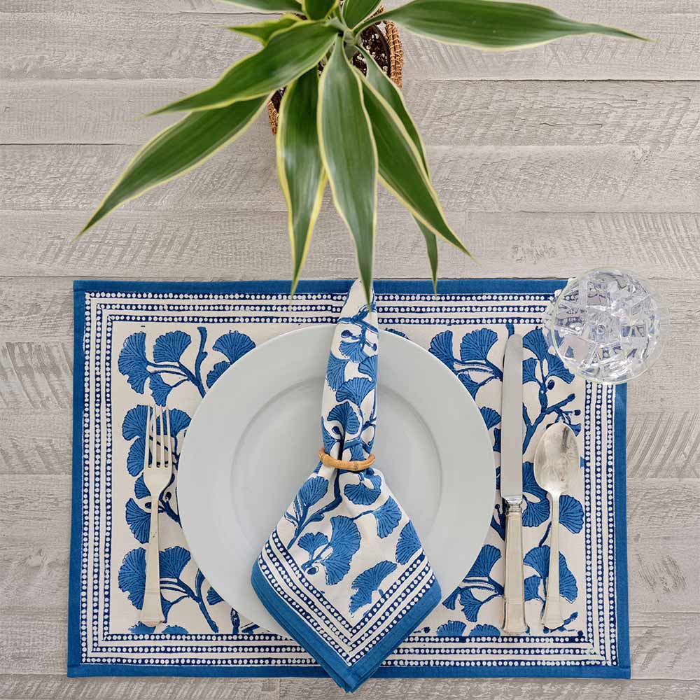 25 Great Ideas For Making Placemats for Your Tables - Pillar Box Blue
