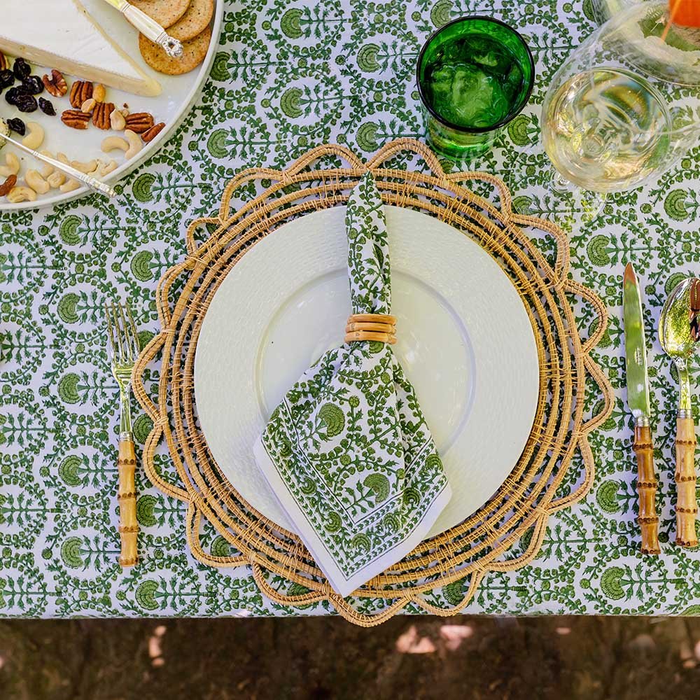 Caroline Green gives a modern yet global look to the dinner table. 