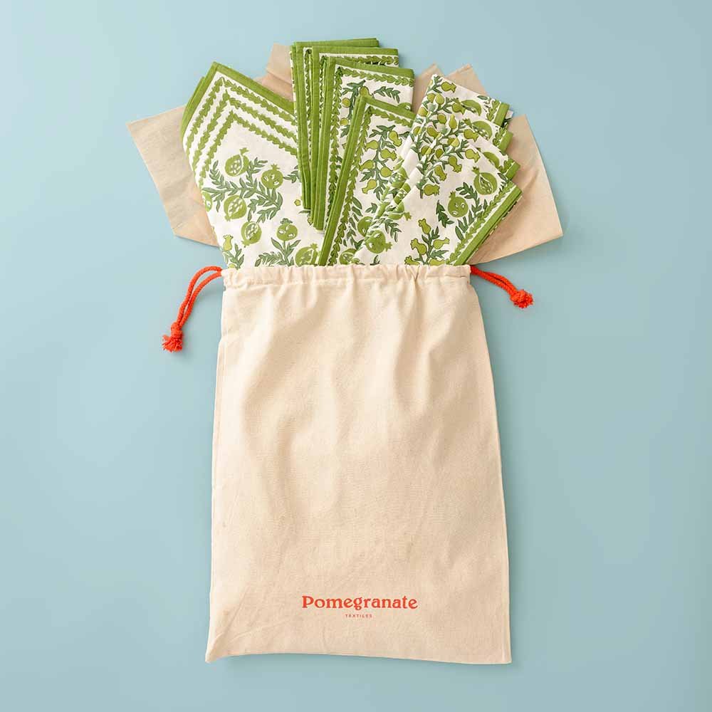 Napkins + Matching Placemats Gift Sack (for 4)