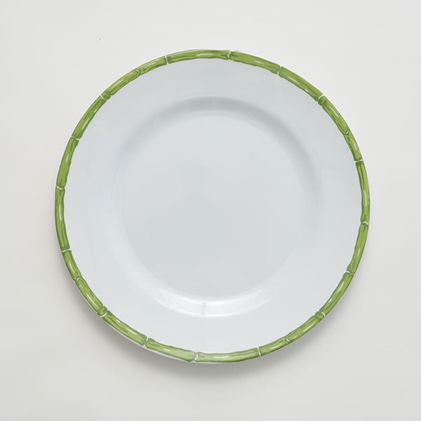 Green Bamboo Melamine Dinner Plate | Set of 6