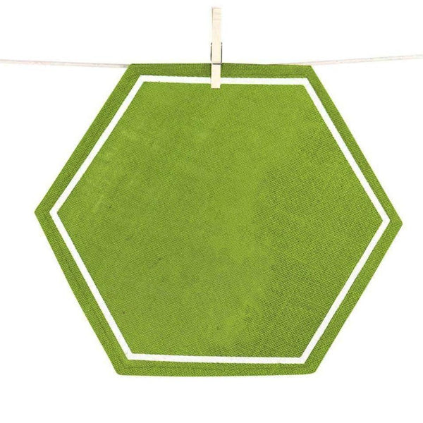 Green Jute Placemat Set 4 Pomegranate Inc.