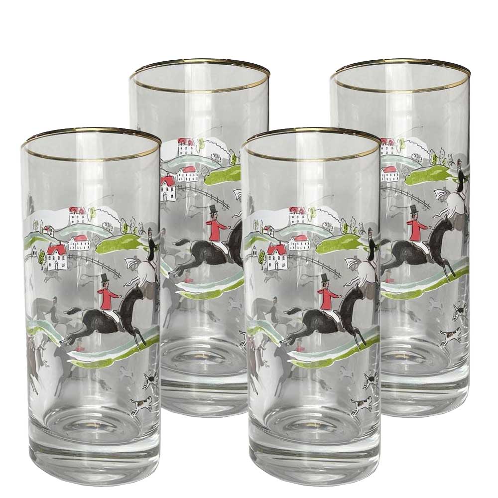 Green Bamboo Bourbon Glass | Set 4 Pomegranate