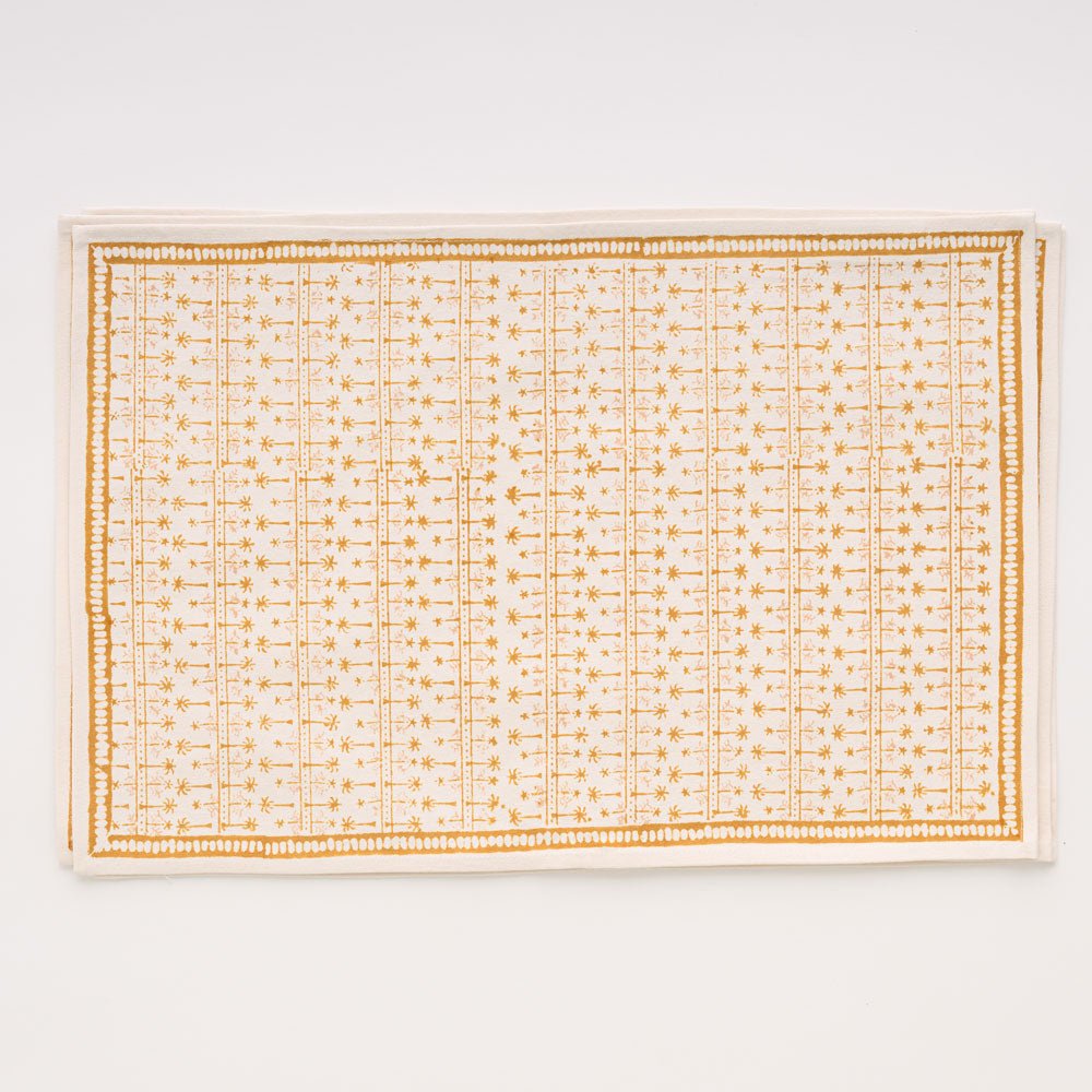 India Hicks Home Palm Avenue Golden Placemat | Set of 4