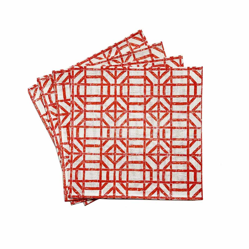 Coral Bamboo Placemats