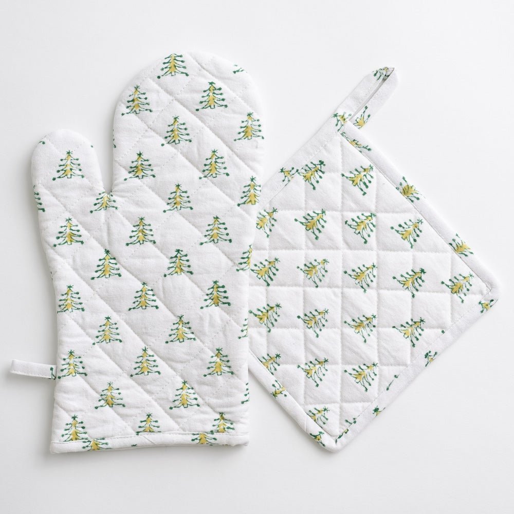 Oven Mitt & Pot Holder Set – Cosy House Collection