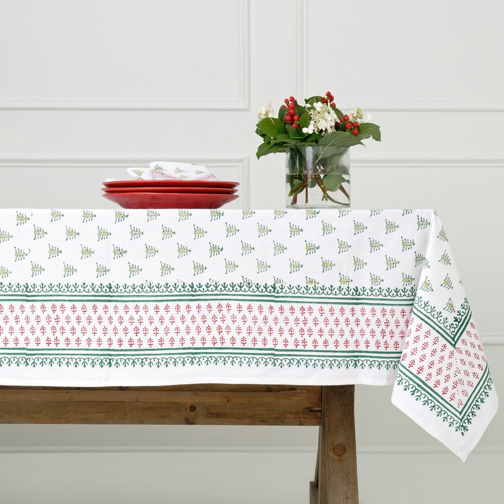 Christmas Tree print tablecloth