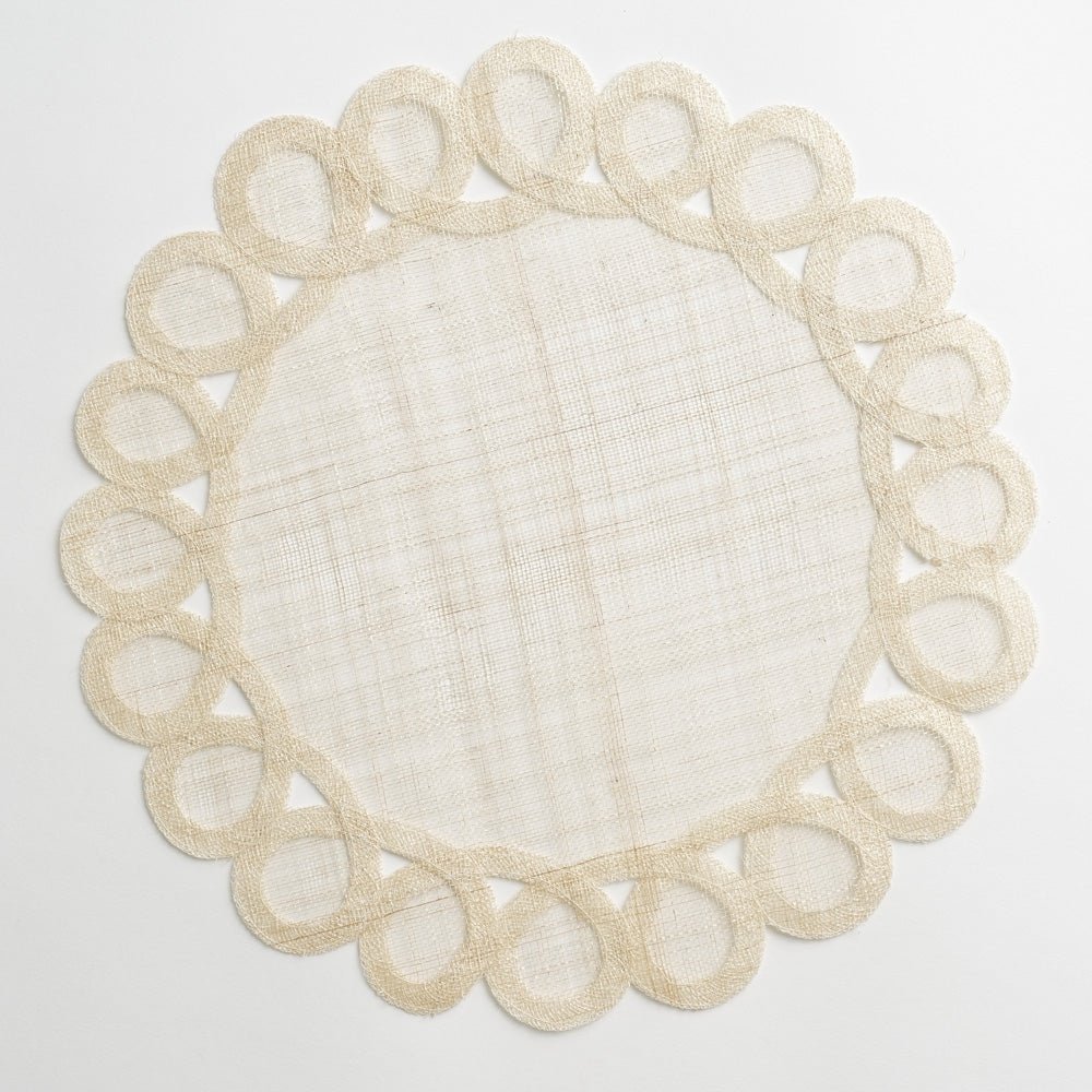 Woven Doodles Placemat in Bone | Set of 4