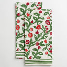 Emma Red & Green Floral Tea Towels