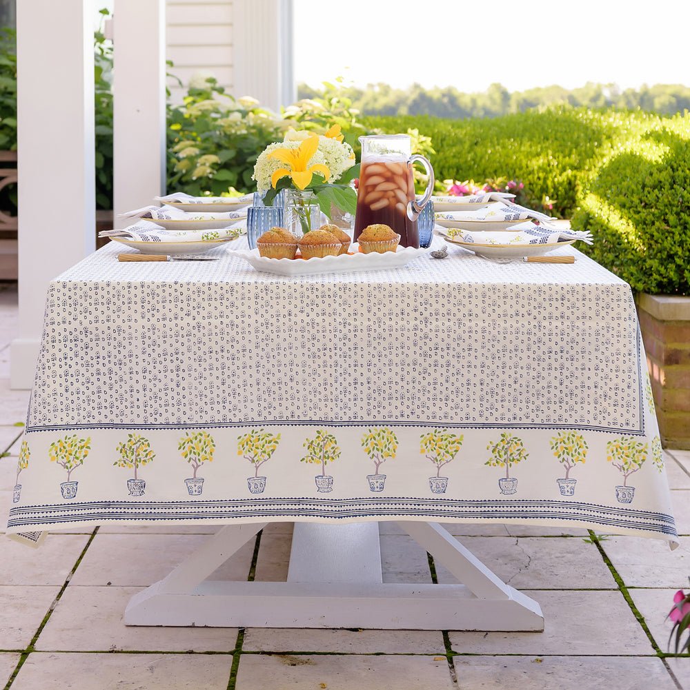 Lemon Topiary Tablecloth