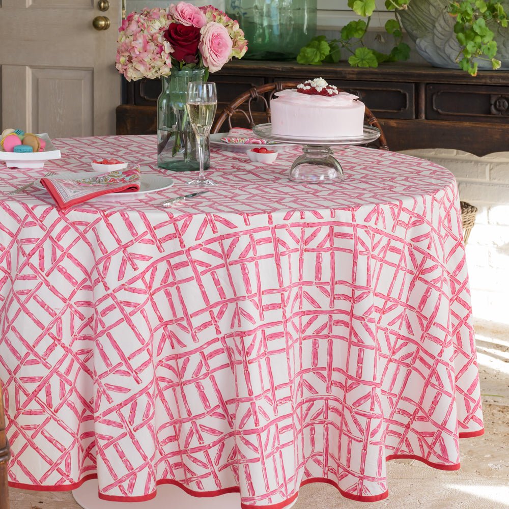Rose Bamboo Tablecloth