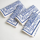 Tapestry dark blue & white napkins