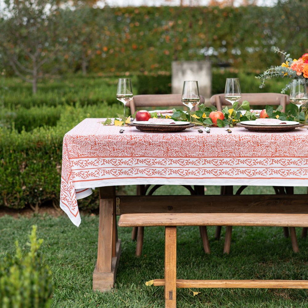 Tapestry Persimmon Tablecloth