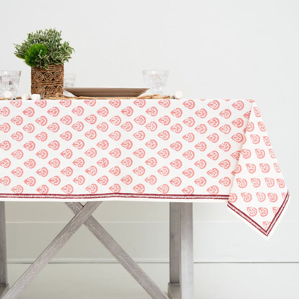 India Hicks Home Carnation Blush Tablecloth 60x120