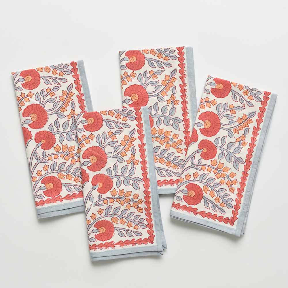 Cactus Flower Ivory Napkin