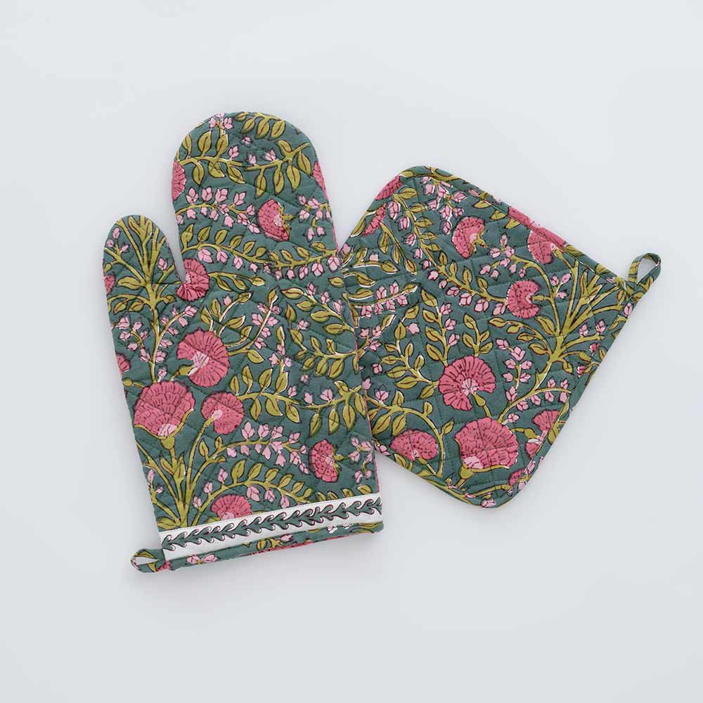 Oven Mitt & Pot Holder Set - Lemon Grove – Honeycomb Kitchen Shop