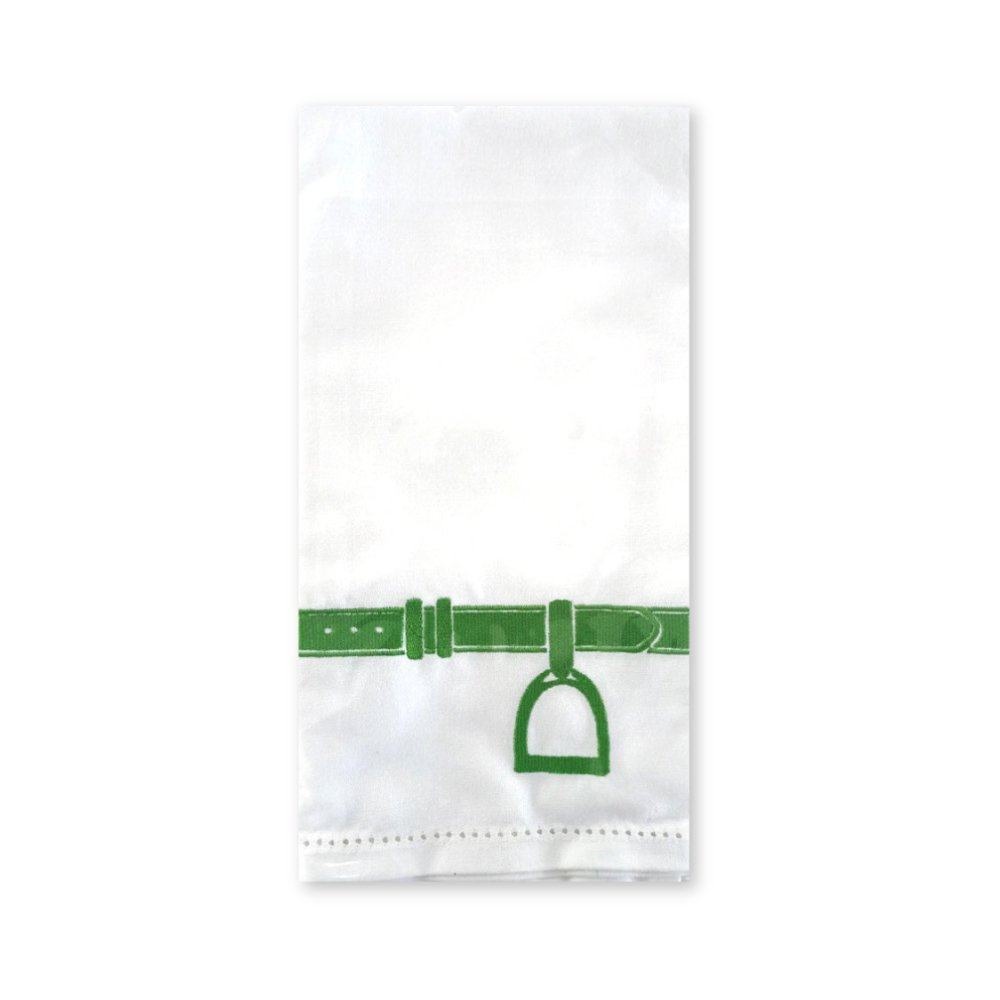 Green Stirrup Tea Towel | Set of 2