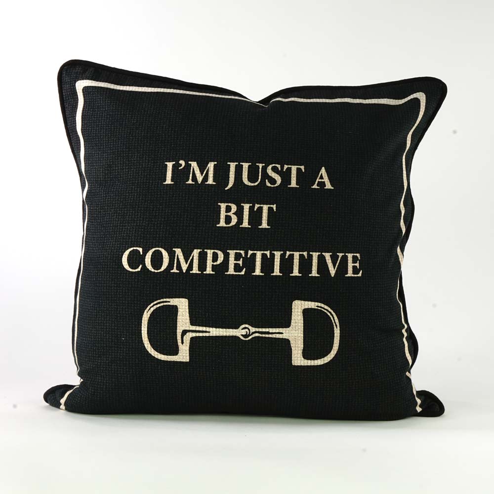 I&#39;m Just A Bit Competitive Throw Pillow Cover