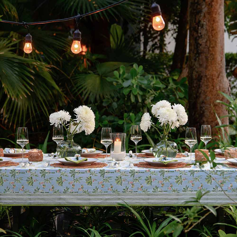 Palms & Pineapples Tablecloth — 55x55